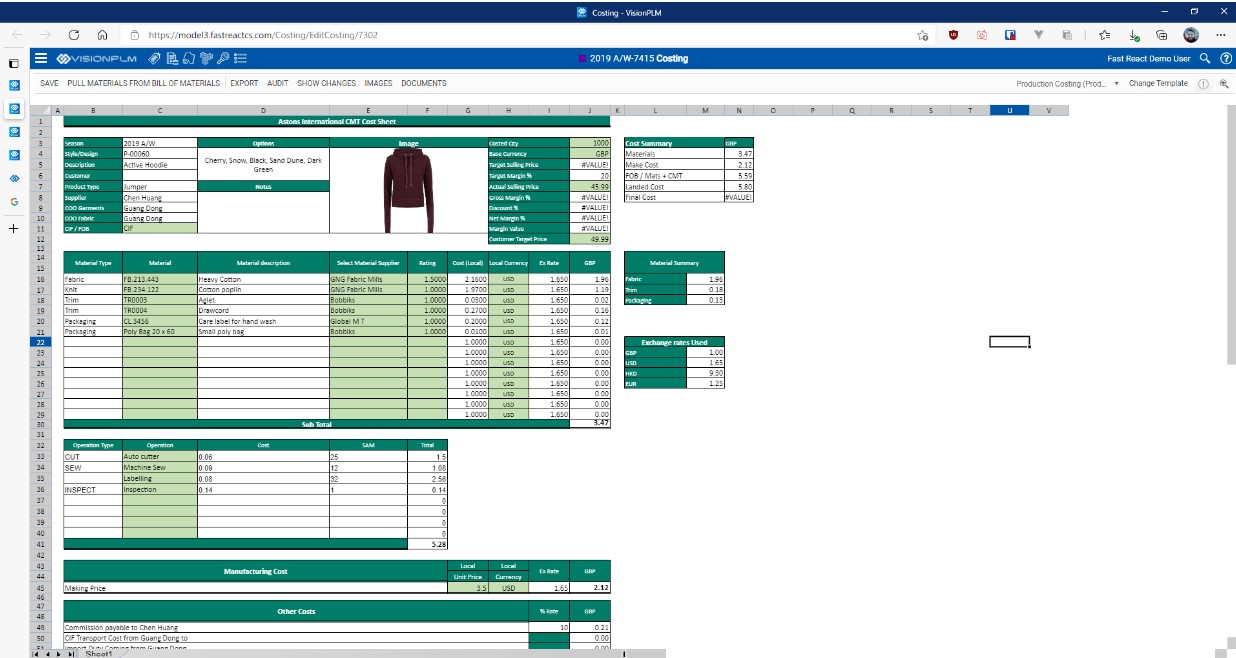 screenshot of Coats Digital